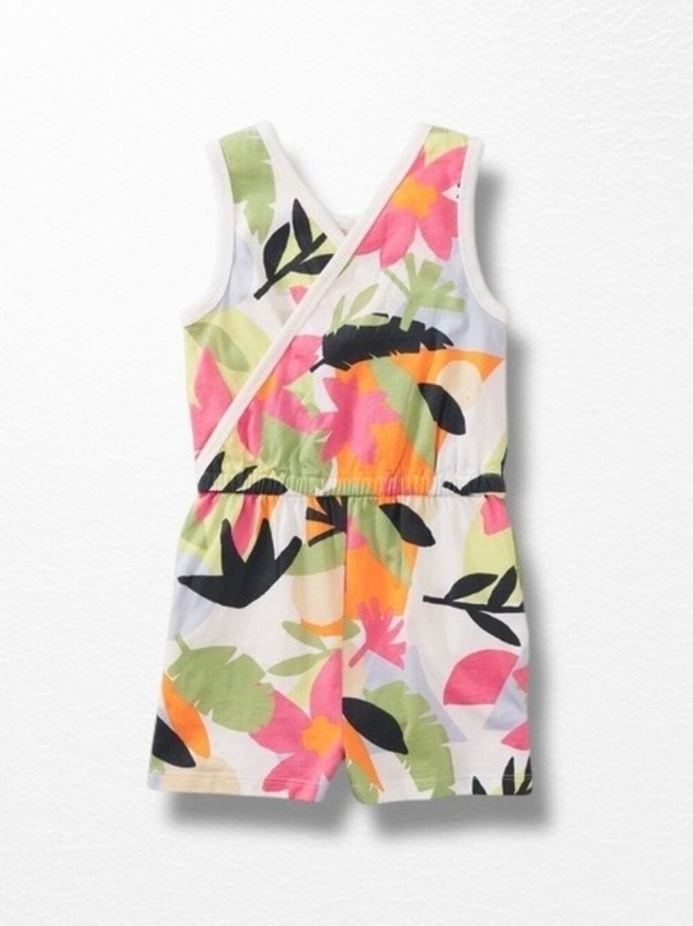 NWT Tea Collection Reversible Wrap Romper, Size 7